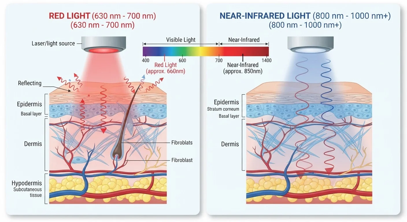 Infrared vs. Red Light Therapy: Wavelengths, Depth, and Clinical Use