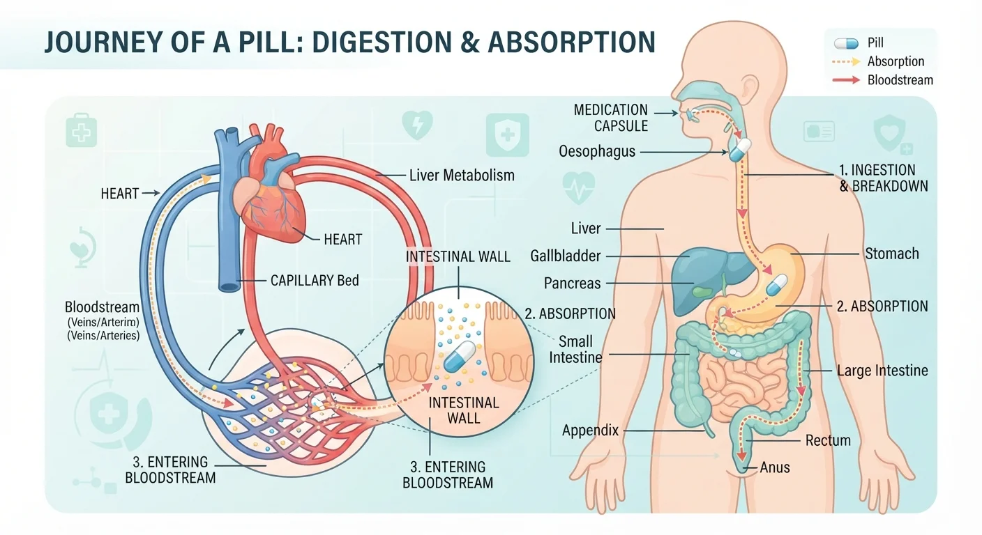 Pharmacokinetics: A Beginner's Map of How the Body Handles Drugs