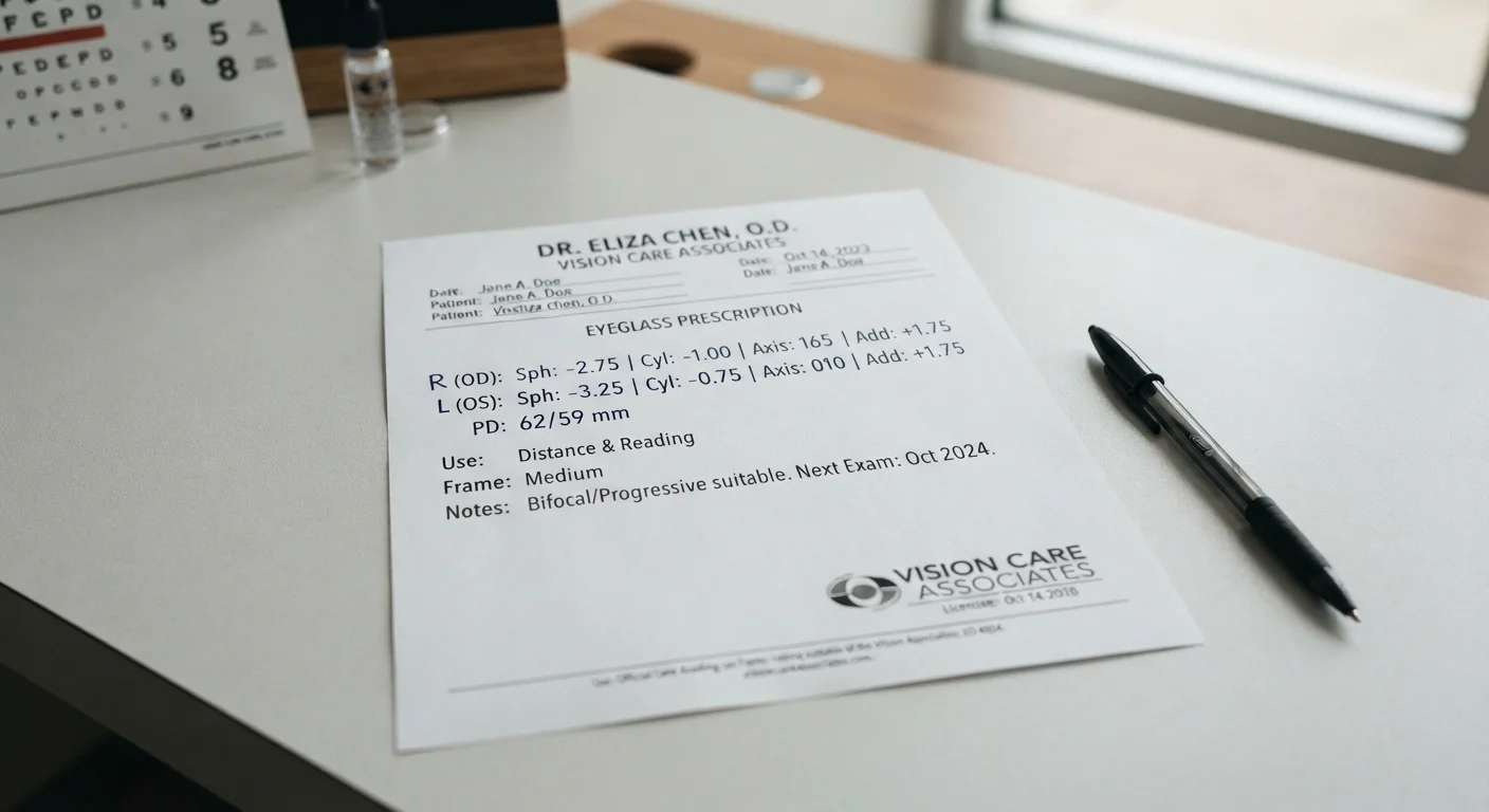 Reading Your Glasses Prescription: A Plain-Language Guide