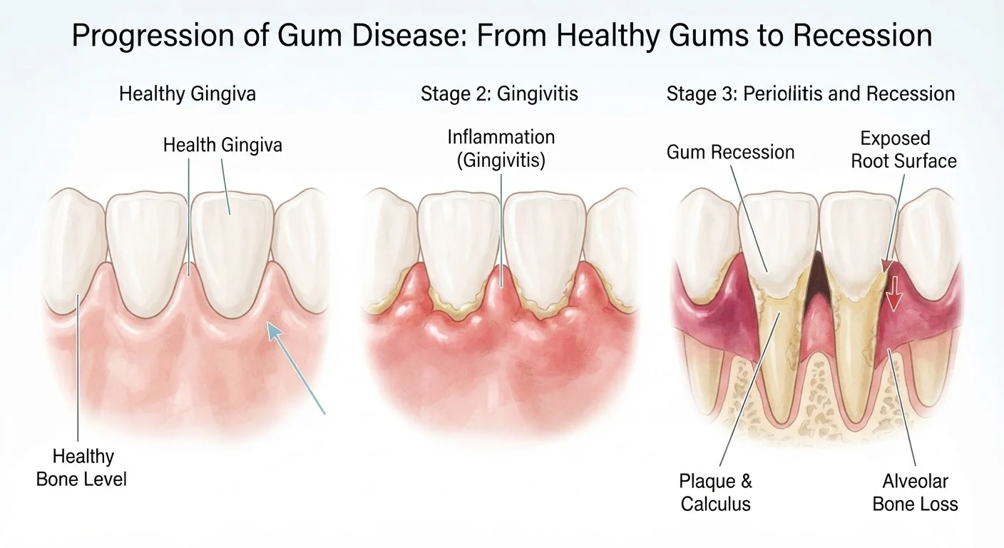 The Stages of Gum Disease Most People Don't Notice Until It's Advanced